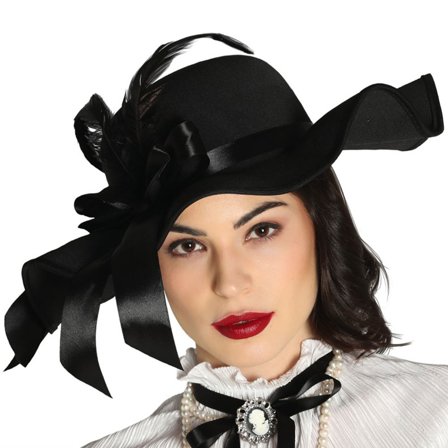 Pamela Hattu Höyhenillä Musta