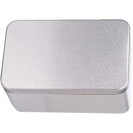 Rektangulär metallåda - Plåt - 13 x 8 x 6 cm