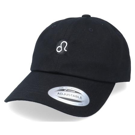 Astrology - Leo Sodiac Sign Black Dad Cap Unconstructed Black Cap - @ Hatstore