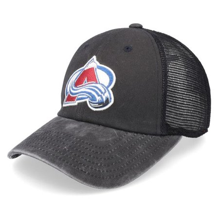 American Needle - NHL Svart trucker Keps - Colorado Avalanche Raglan Bones Black Trucker @ Hatstore