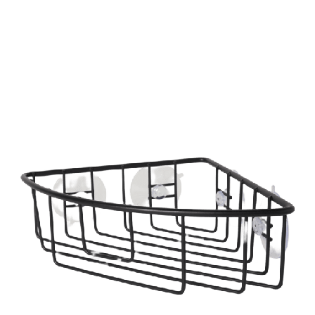 Åhléns Home Badrumshylla hörn KROKSJÖN Badrumstillbehör Svart ONESIZE