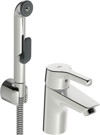 Oras Saga Style 3912FH Håndvaskarmatur med håndbruser, forkromet, Badeværelse