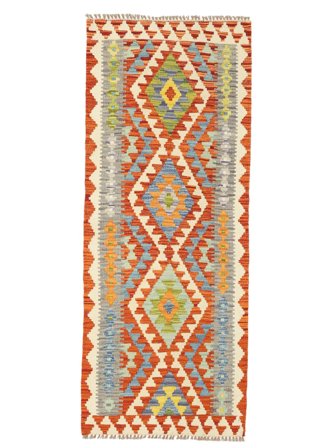 Gangloper 73X187 Kelim Afghan Old Style Vloerkleed