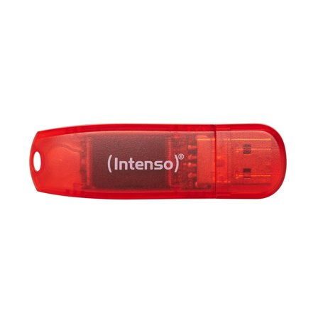 Intenso - USB-minne Rainbow Line 128 GB Red Transparent