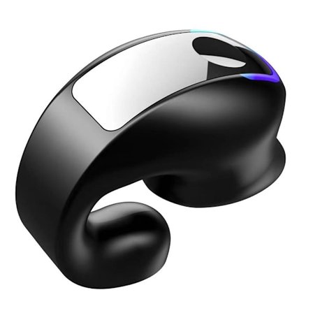 Trådlösa hörlurar Bluetooth med mikrofon SVART