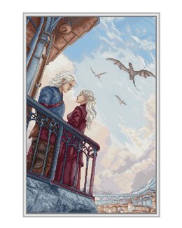 Broderikit Billede Hjerte over konge - LetiStitch