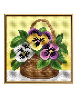 Stickpackung Bild Stiefmütterchen