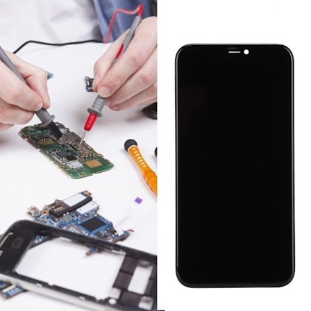 Komplett monteringssats kompatibel med telefonskärmsbyte LCD-skärm pekskärm med verktyg kompatibel med iPhone XR