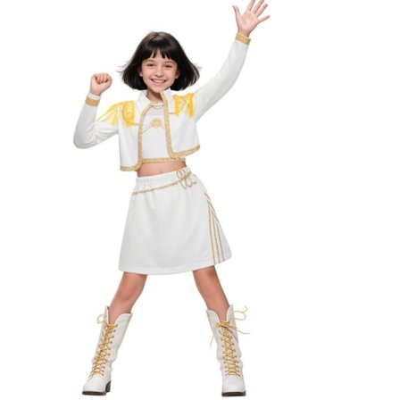 2025 Demon Hunter K-Pop Kostym | Halloween Outfit Kvinnor Barn Cosplay 140 cm