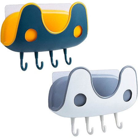 2 Sarjaa Kattilan Kannen Säilytystelineitä, Seinään Asennettava Kattilan Kannen Järjestelyteline Keittiön Ruoanlaittovälineille, Rei'itämätön