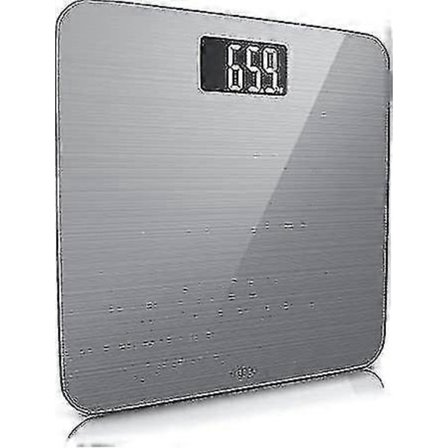 Zk-digital Badrumsvåg - Slim Design Badrumsvåg - 6mm Säkerhetsglas, Stor LCD-display ZD C