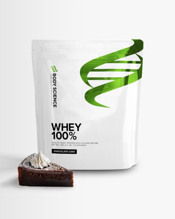 Proteinpulver Whey 100% - 1 kg - Chocolate - Body Science - Vassleprotein, Protein