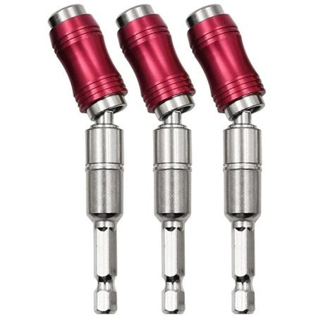 3 stk. magnetisk drejelig boremaskinebit-holder, drejelig magnetisk bitholder, fleksibel C-afstand skruetrækkerbitholder