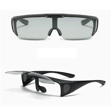 Nya Polariserade Solglasögon för Män, Körning, Fiske, Skydd för Myopiglasögon, Flip Polaroid Solglasögon Oculos De Sol Masculino