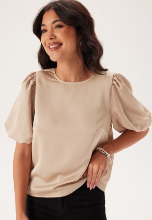 VILA-Viellette 2/4 SATIN PUFF TOP S-34