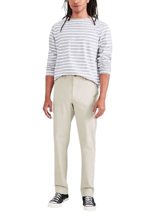 Dockers Crafted Khaki Pants, Slim Fit Byxor Herr Grön 34