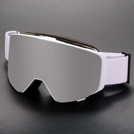 Oppfellbare magnetiske ski-briller med fullt ansikt og -blending speillinse, dobbeltlagsbeskyttelse og ergonomisk passform - Justerbar stropp, Vision 