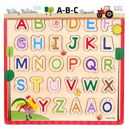 Puslespil 29 Pcs Classic Wooden ABC Puzzle (SE)