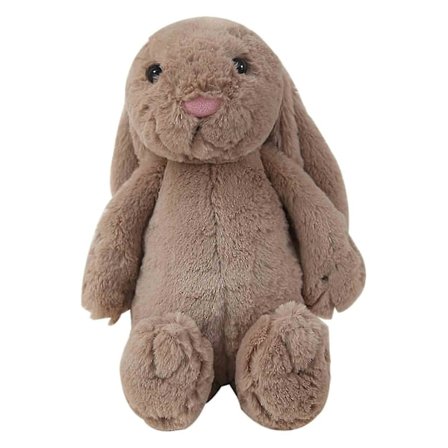 Myk Kosedyr Kanin Bart, Medium Størrelse, Plysj Trøster for Gutter og Jenter brun{EE}