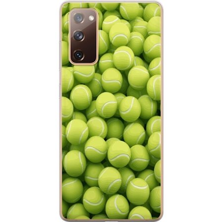 Kompatibel Mobilcover til Samsung Samsung Galaxy S20 FE Mønster af grønne tennisbolde i høj detalje, sporty motiv med gentagende tekstur og stærke