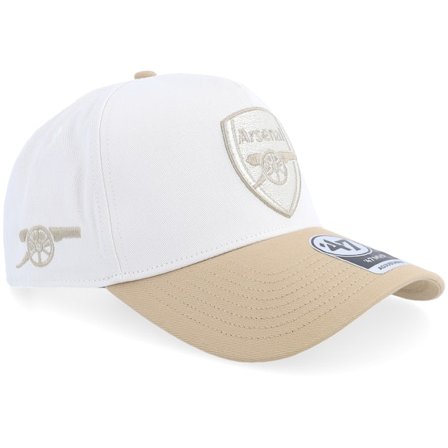 47 Brand - Football White adjustable Caps - Hatstore Exclusive x Arsenal Sure Shot 47 Mvp Dt Sandstone/Khaki A-Frame Adjustable @ Hatstore