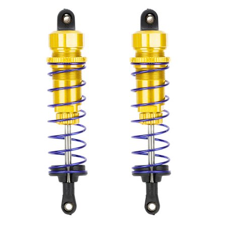 2 STK Aluminium Olie Tryk Fjeder Bagstøddæmper til ZD Racing 7358 1/10 RC Bil Dele