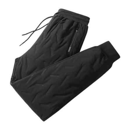 Leverans i ett stycke Lammull Herr Vinter Stor storlek Ankelknutna Sportbyxor Bomullsbyxor Dam Förtjockade Varma Outdoor Sports Byxor black boxer 2xl