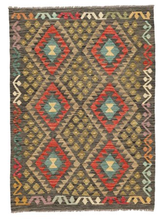 Tribal Klein Kelim Afghan Old Stil Teppich 125X172 Wolle