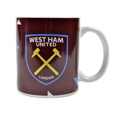 West Ham United FC Particle Mug One Size Claret Red/White