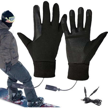 Opvarmede Skihandsker, Vandtætte Batteridrevne Vinterarbejdshandsker, Snowboard Opvarmet Udstyr