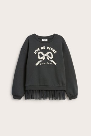 Kappahl | Bluza z falbaną | Czarne