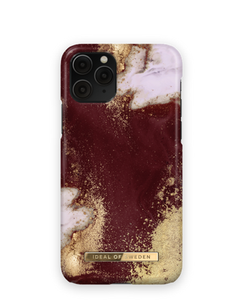 iPhone 11 Pro/XS/X Hoesje, iPhone 11 Pro Golden Burgundy Marble, iDeal of Sweden