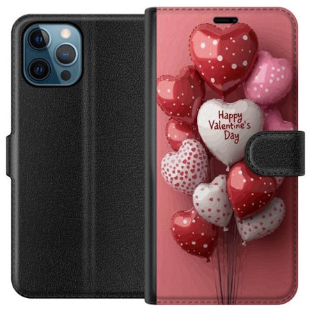 Kompatibelt Lommeboketui til Apple Apple iPhone 12 Pro Valentinsballonger