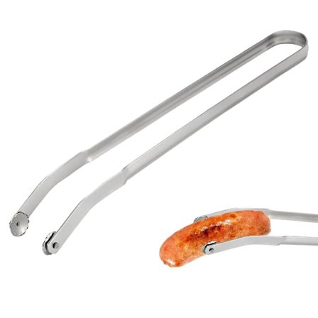 Grilltang i rustfritt stål med roterende hjul, BBQ/Grill Redskap_TF_TF