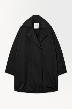 COS Women's The Recycled-Down Padded Coat in Black