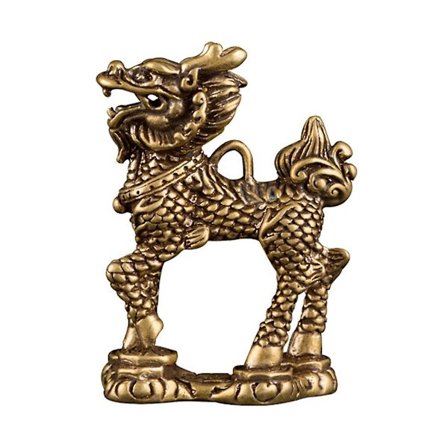 1 kpl Koristeellinen Kuparinen Yksisarvisaskartelu Työpöydän Koriste Myyttinen Peto Koriste (Kultainen)