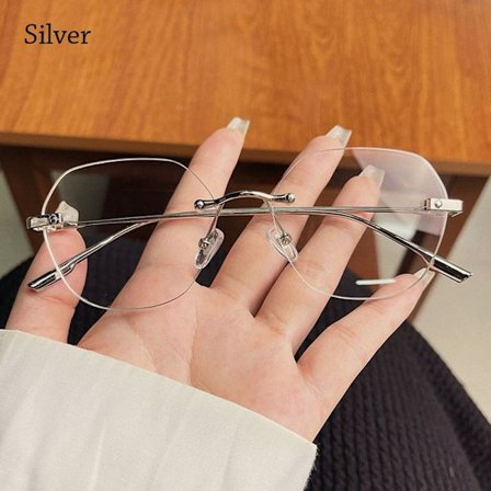 Anti Blue-ray glasögon Optisk glasögonbåge SILVER