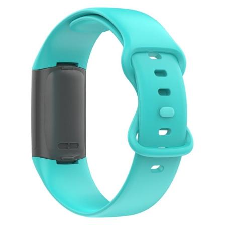 Fitbit Charge 5 enkelt TPU-klockarmband med 8-format spänne - Cyan Grön