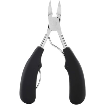 Sorte, dobbelthåndtak, sklisikre negleklippere for tykke tånegler, ZQKLA