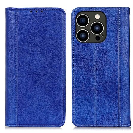 Aito nahkakotelo magneettisuljuksella iPhone 14 Pro - Sininen