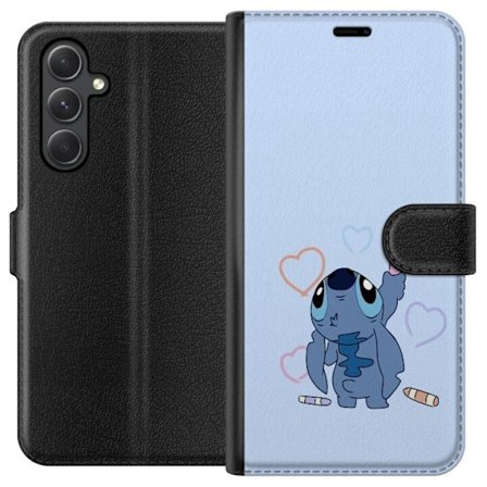 Kompatibel Tegnebogsetui til Samsung Samsung Galaxy A25 Stitch Hjerter