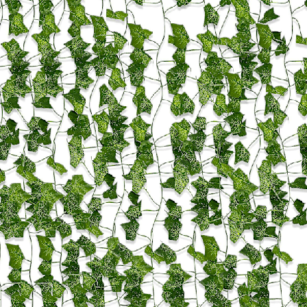 12 stk. Kunstig Ivy Falsk Ivy Falske Planter Ivy Girland Kunstig Falsk Vine Blade