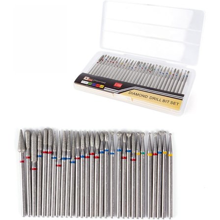 30 st Nail Drill Diamond Professionella Nail Drill Bits Ta Bort Gel Akryl Nagelband Tungsten Carbide Nail Drill Bits