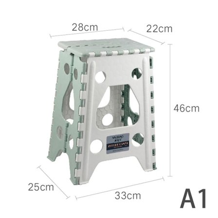 Sammenklappelig skammel, bærbar stol til hjemmet, badeværelse, køkken A1