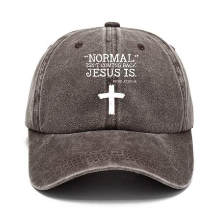 Brev Broderi Baseball Caps Distressed Faded Hats KAFFE