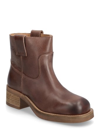 Jenny Vintage Shoes Boots Ankle Boots Ankle Boots With Heel Brown Pavement