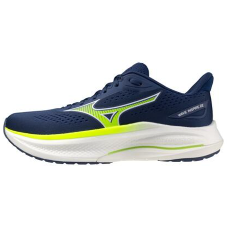 Mizuno M's Wave Inspire 22 Estate Blue/Lightning Yellow/L