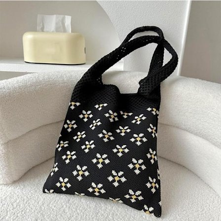 Strik Håndtaske Knot Håndledstaske SORT