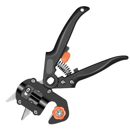 Effektivt ympningsverktyg med 3 blad och inbyggd sekatör