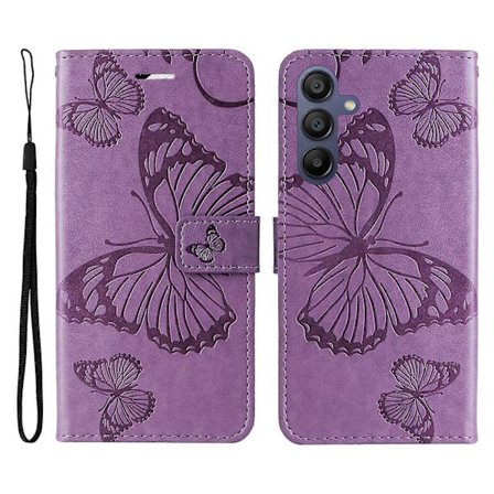 Yhteensopiva Samsung Galaxy A17 5G A26 5G A16 5G A16 4G Lompakkokotelo Kukka V5h Perhonen Painettu Nahka-lingling}